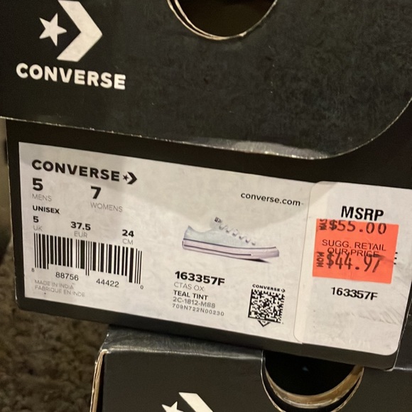 Converse Chuck Taylor All Star Low 'Teal Tint' 163357F - Picture 11 of 11